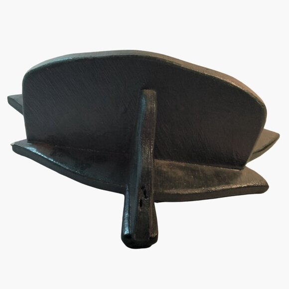 Handcrafted Maple Leaf Shaped Wooden Wall Shelf Black Finish - Picture 6 of 6